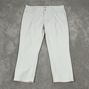 Peter Millar 5-Pocket Chino Pants Men's 38x25 Cream Khaki Beige Performance READ